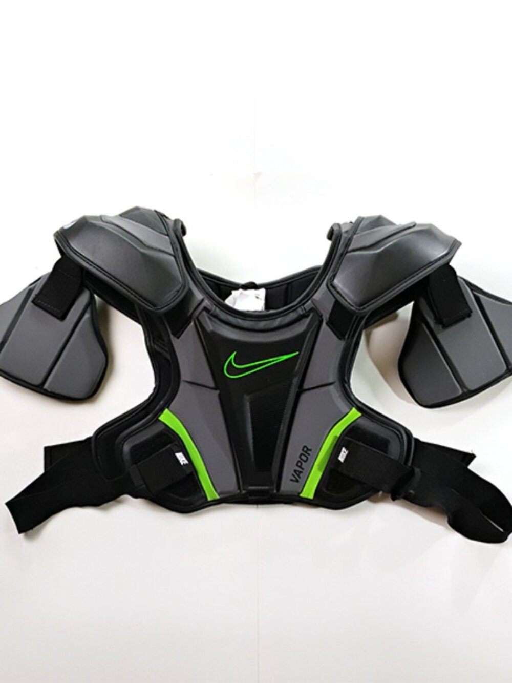 NEW Nike Lacrosse Vapor Shoulder Pad 2.0 Sports Gear Pads Grey Gray Black Green